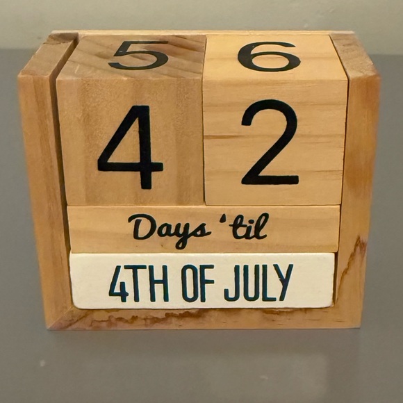 Accents | Wooden Countdown Block Calendar | Poshmark